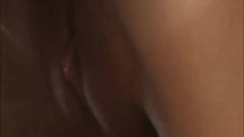 Delightful doggy style session with enormous cock piercing my slutty spouse on video