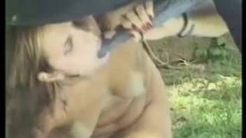 Canine cock slams into lady's cunt in extremely brutal styles
