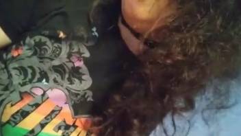 Teenage BBW getting licked and dicked by her dog