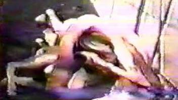 VHS bestiality video - retro animal sex in LQ