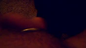 Late night animal erotica footage features an aroused guy eager to have sex with his dog