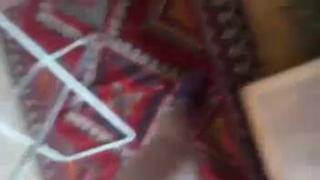 Beast lapping at that cunt in first-person view and nibbling on nipples