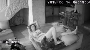 Animal-obsessed slut allows her dog to lap at her dripping vagina