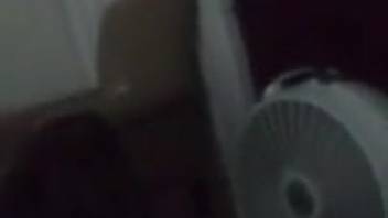 Ebony canine tonguing a dude's tasty dick right here