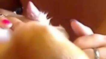 Beast's shaft being swallowed deeply by a naughty woman