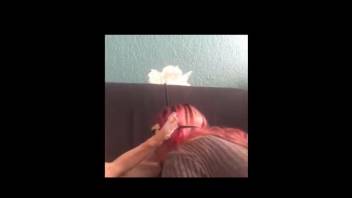 Sunglasses-clad Latina gets deeply penetrated by a perverted pup